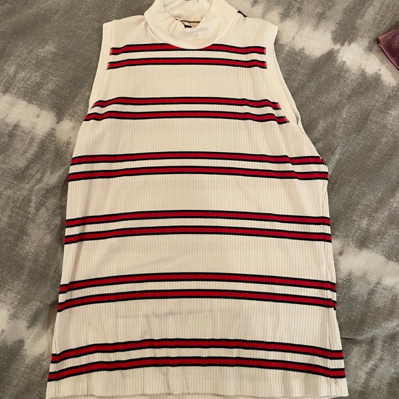 Striped ribbed tank - Picture 1 of 1